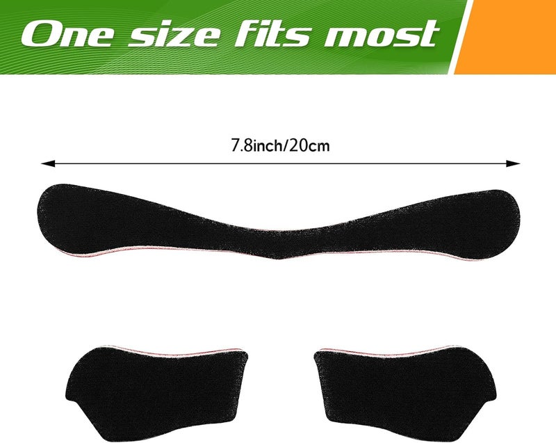 Liliful Face Mask Football Liner Pads, Basketball Face Mask Pads - Black Guard Pad with Nose Guard Replacement for Sports Protection - Softball, Baseball, Basketball - Youth, Adults, Men, Women - Image 2